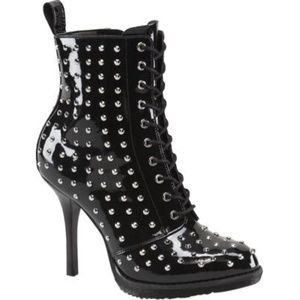 Dr. Martens Women's Alize Studded 10-Eye High Heel US 7 Zita Collection RARE!!!